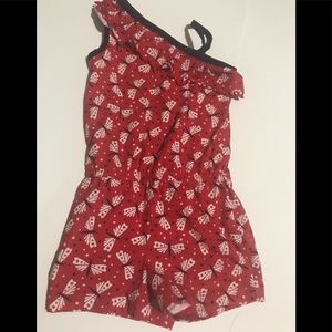Healthtex red print romper